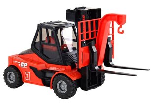Rotaļu autoiekrāvējs ar kustīgām dakšām, sarkans cena un informācija | Rotaļlietas zēniem | 220.lv