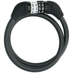Velosipēda slēdzene Dunlop, 1,0x65cm, melna cena un informācija | Velo slēdzenes | 220.lv