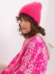 Женская шапка бини цвета фуксии, зимняя шапка цена и информация | Женские шапки | 220.lv