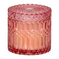 Свеча в стекле 10,5 см розовая цена и информация | Подсвечники, свечи | 220.lv