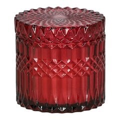 Свеча в стекле 10,5 см красная цена и информация | Подсвечники, свечи | 220.lv