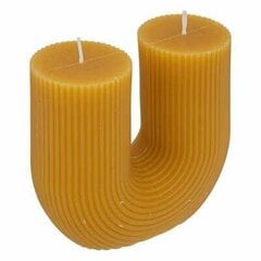 Демисезонная свеча 2 фитиля желтая цена и информация | Подсвечники, свечи | 220.lv