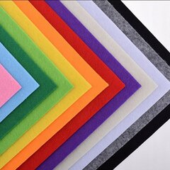 Dekoratīvā filca komplekts Mix Colors, 24 gab. cena un informācija | Filcēšanas piederumi | 220.lv