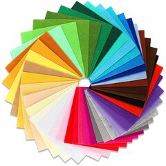 Dekoratīvā filca komplekts Mix Colors, 24 gab. cena un informācija | Filcēšanas piederumi | 220.lv
