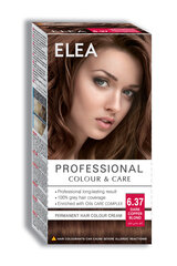 Noturīga krēmveida matu krāsa Elea Professional Colour&Care 6.37 Dark copper blond, 123 ml cena un informācija | Matu krāsas | 220.lv