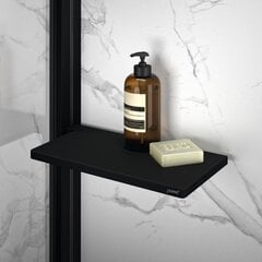 Huppe Полочка крепящаяся на профиль, черная SL2101123 цена и информация | Аксессуары для ванной комнаты | 220.lv