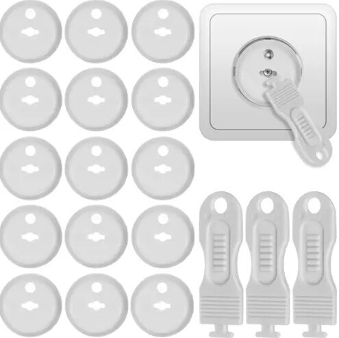 Kontaktligzdas aizsardzība, 15 gab. цена и информация | Elektrības slēdži, rozetes | 220.lv