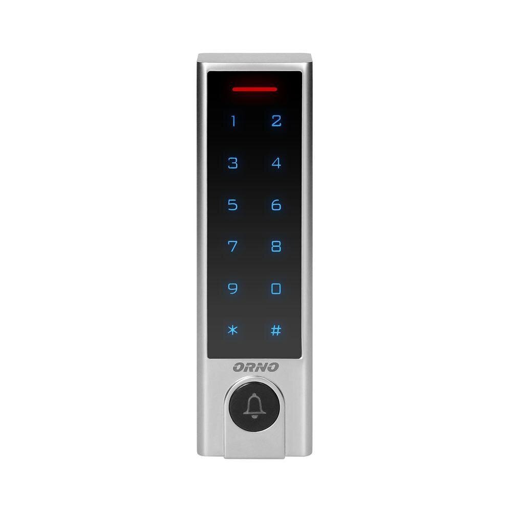 Kodu slēdzene ar skārienjūtīgo ekrānu, bezkontakta karšu un atslēgu lasītāju un zvana pogu IP68 OR-ZS-824 cena un informācija | Durvju slēdzenes | 220.lv