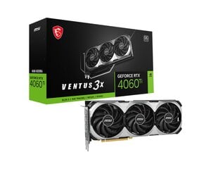 MSI GeForce RTX 4060 Ti Ventus 3X OC (V515-065R) cena un informācija | Videokartes (GPU) | 220.lv