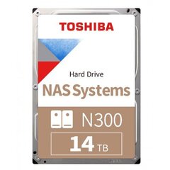 Toshiba N300 NAS (HDEXW10ZNA51F) цена и информация | Внутренние жёсткие диски (HDD, SSD, Hybrid) | 220.lv