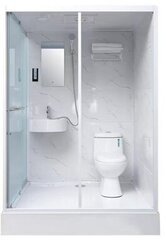 Brīvi stāvoša vannas istaba ar WC cena un informācija | Dušas kabīnes | 220.lv