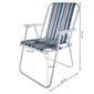 Dārza krēsls, zils cena un informācija | Dārza krēsli | 220.lv