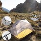 Divvietīga telts Naturehike Mongar Ultralight, zaļa cena un informācija | Teltis | 220.lv