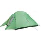 Divvietīga telts Naturehike Cloud Up 2, zaļa cena un informācija | Teltis | 220.lv