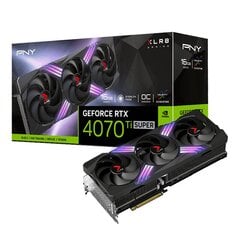 PNY GeForce RTX 4070 Ti Super XLR8 Gaming Verto Epic-X RGB Overclocked Triple Fan (VCG4070TS16TFXXPB1-O) цена и информация | Видеокарты (GPU) | 220.lv