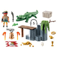 71473 PLAYMOBIL® Pirāti, pirāts ar aligatoru cena un informācija | Konstruktori | 220.lv