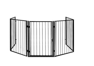 Kamīna drošības vārtiņi BK-2961, 304cm, black цена и информация | Товары для безопасности детей дома | 220.lv