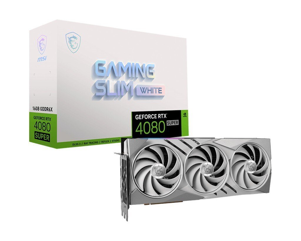 MSI GeForce RTX 4080 Super Gaming X Slim White V511-220R cena un informācija | Videokartes (GPU) | 220.lv