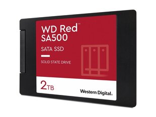 Western Digital Red SA500 NAS WDS200T2R0A цена и информация | Внутренние жёсткие диски (HDD, SSD, Hybrid) | 220.lv