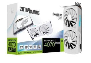 Zotac Gaming GeForce RTX 4070 Super Twin Edge OC White Edition (ZT-D40720Q-10M) cena un informācija | Videokartes (GPU) | 220.lv