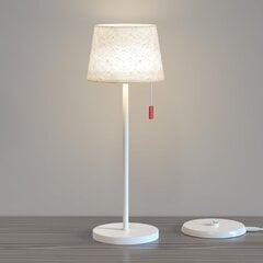 LED bezvadu galda lampa, balta цена и информация | Настольные лампы | 220.lv