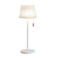 LED bezvadu galda lampa, balta cena un informācija | Galda lampas | 220.lv