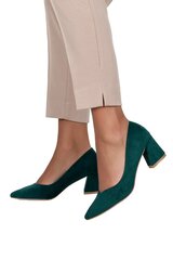Женские зеленые туфли на шпильке с кожаной стелькой Casu D23X3-G 100994-F цена и информация | Женские туфли | 220.lv