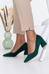 Женские зеленые туфли на шпильке с кожаной стелькой Casu D23X3-G 100994-F цена и информация | Женские туфли | 220.lv