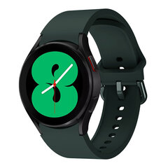 Siksniņa Bizon siksniņa pulksteņa silikona Galaxy Watch 20 mm, tumši zaļa cena un informācija | Viedpulksteņu un viedo aproču aksesuāri | 220.lv