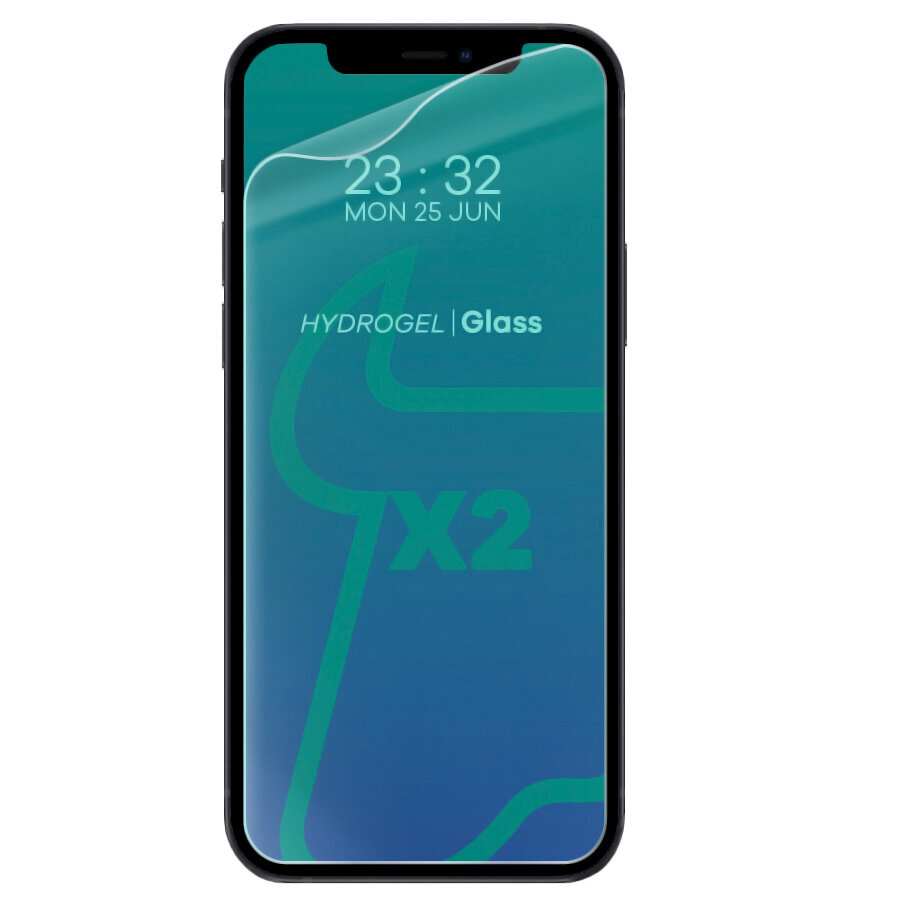 Hidrogela plēve Bizon Glass Hydrogel iPhone 12 / 12 Pro 2 gab. cena un informācija | Ekrāna aizsargstikli | 220.lv