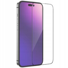 Rūdīts stikls Bizon Glass Edge 2 iPhone 14 Pro melns cena un informācija | Ekrāna aizsargstikli | 220.lv