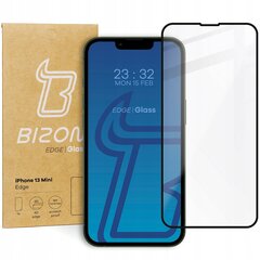 Rūdīts stikls Bizon Glass Edge iPhone 13 Mini, melns цена и информация | Защитные пленки для телефонов | 220.lv