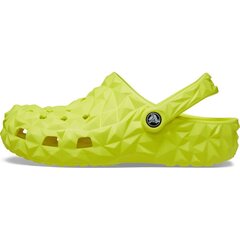 Iešļūcenes sievietēm Crocs Classic Geometric, zaļi cena un informācija | Iešļūcenes, čības sievietēm | 220.lv