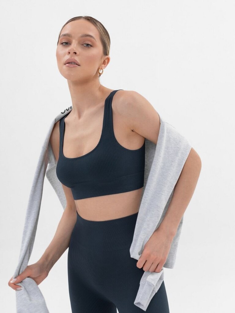 Bralette sievietēm Siawear Power Rib Top Anthracite SIA-455, zila cena un informācija | Krūšturi | 220.lv