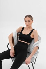 Bralette sievietēm Siawear Power Rib Top Black SIA-425, melna cena un informācija | Krūšturi | 220.lv