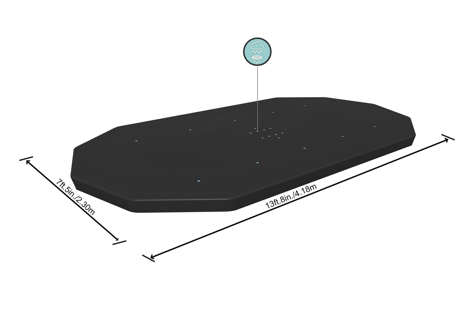 Baseina pārsegs Bestway, 427 x 250 cm cena un informācija | Baseinu piederumi | 220.lv