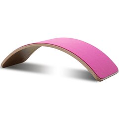 Medinė balanso lenta Wavy Board - Pink цена и информация | Балансировочные подушки | 220.lv