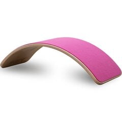 Medinė balanso lenta Wavy Board - Natural, Pink цена и информация | Балансировочные подушки | 220.lv