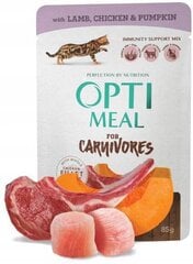 Optimeal kaķiem ar graudiem jēra gaļa, vistas gaļa želejā, 12 x 85 g cena un informācija | Konservi kaķiem | 220.lv