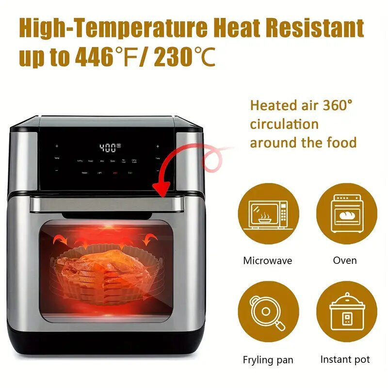 Deal air fryer cepšanas trauki, 17x5 cm cena un informācija | Cepamais papīrs, trauki, formas | 220.lv