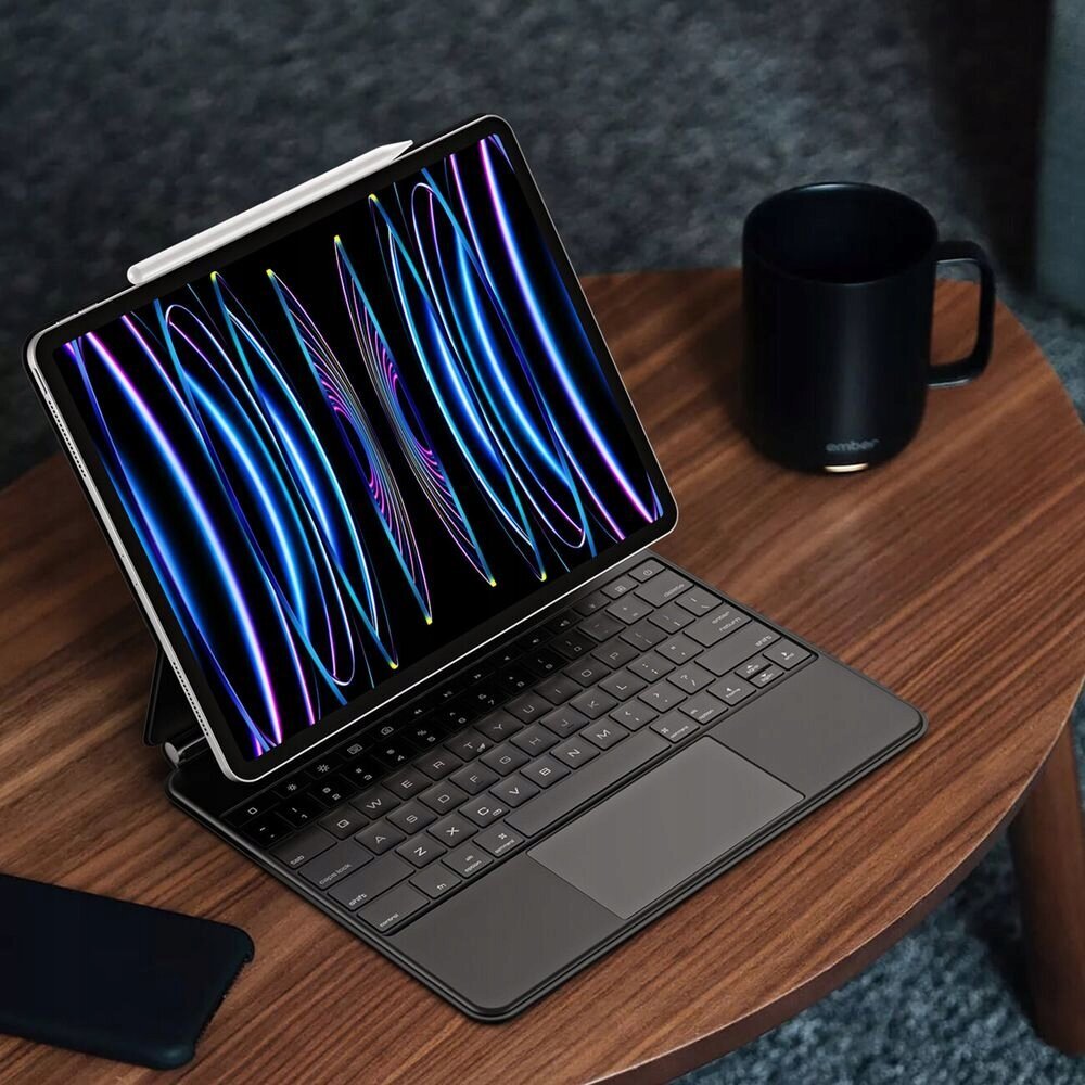 Dux Ducis (MK Series) tastatūras korpuss Bluetooth iPad Pro 12.9 2022/2021/2020 melns cena un informācija | Somas, maciņi | 220.lv