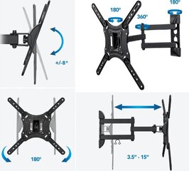 Televizora kronšteins 32-55 collas цена и информация | Кронштейны и крепления для телевизоров | 220.lv