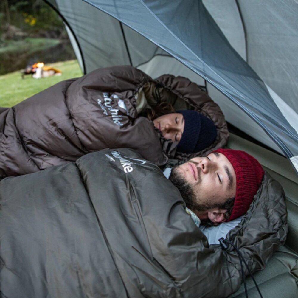 Guļammaiss ar kapuci Naturehike U350, 220 x 75 cm, brūns cena un informācija | Guļammaisi | 220.lv