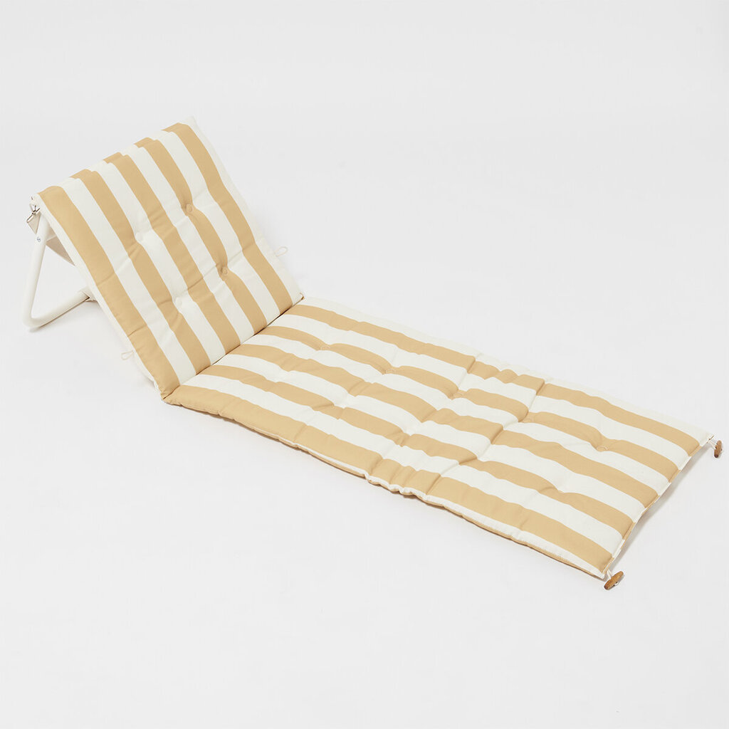 Pludmales guļamkrēsls / krēsls Mango Bay Golden цена и информация | Dārza krēsli | 220.lv