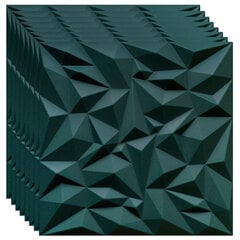 3D griestu un sienu paneļi Deccart Ametyst, 50x50 cm, 8 gab., zaļš cena un informācija | Griestu, sienu dekoru elementi | 220.lv