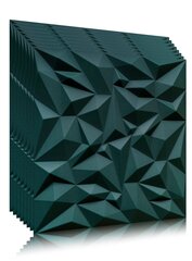 3D griestu un sienu paneļi Deccart Ametyst, 50x50 cm, 20 gab., zaļš cena un informācija | Griestu, sienu dekoru elementi | 220.lv