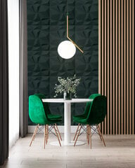 3D griestu un sienu paneļi Deccart Bursztyn, 50x50 cm, 20 gab., zaļš cena un informācija | Griestu, sienu dekoru elementi | 220.lv