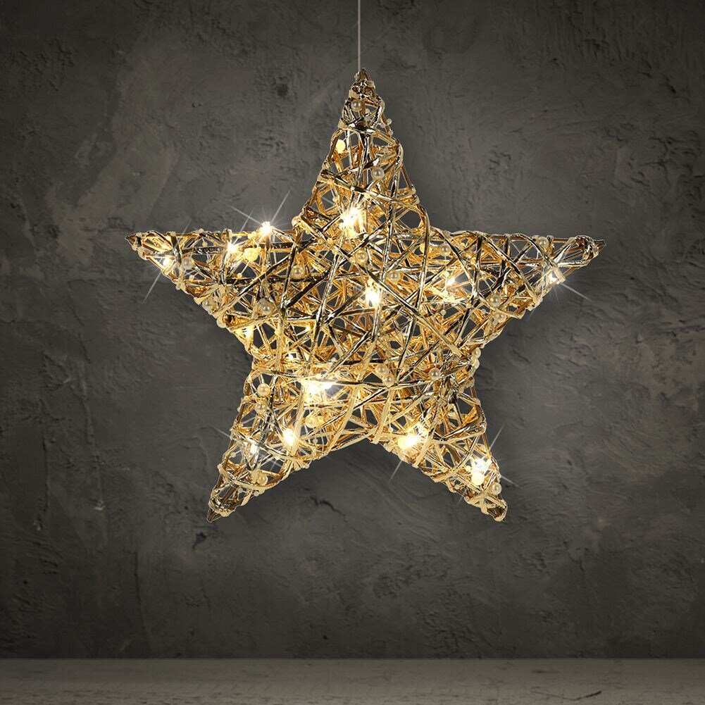 ziemassvētku zvaigzne 30 rezultātā 40 cm цена и информация | Ziemassvētku lampiņas, LED virtenes | 220.lv