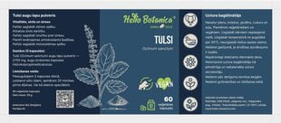 Uztura bagātinātājs Hello Botanica Tulsi, 60kapsulas cena un informācija | Uztura bagātinātāji atjaunošanai pēc slodzes | 220.lv