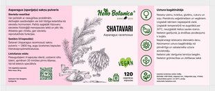 Uztura bagātinātājs Hello Botanica Shatavari, 120kapsulas цена и информация | Другие добавки и препараты | 220.lv